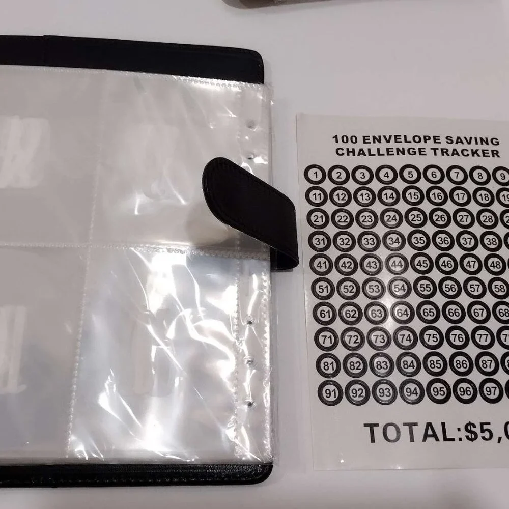 2 pack 100 Envelope Challenge Binder Save $5050 Goals 100 Day Savings Challenge